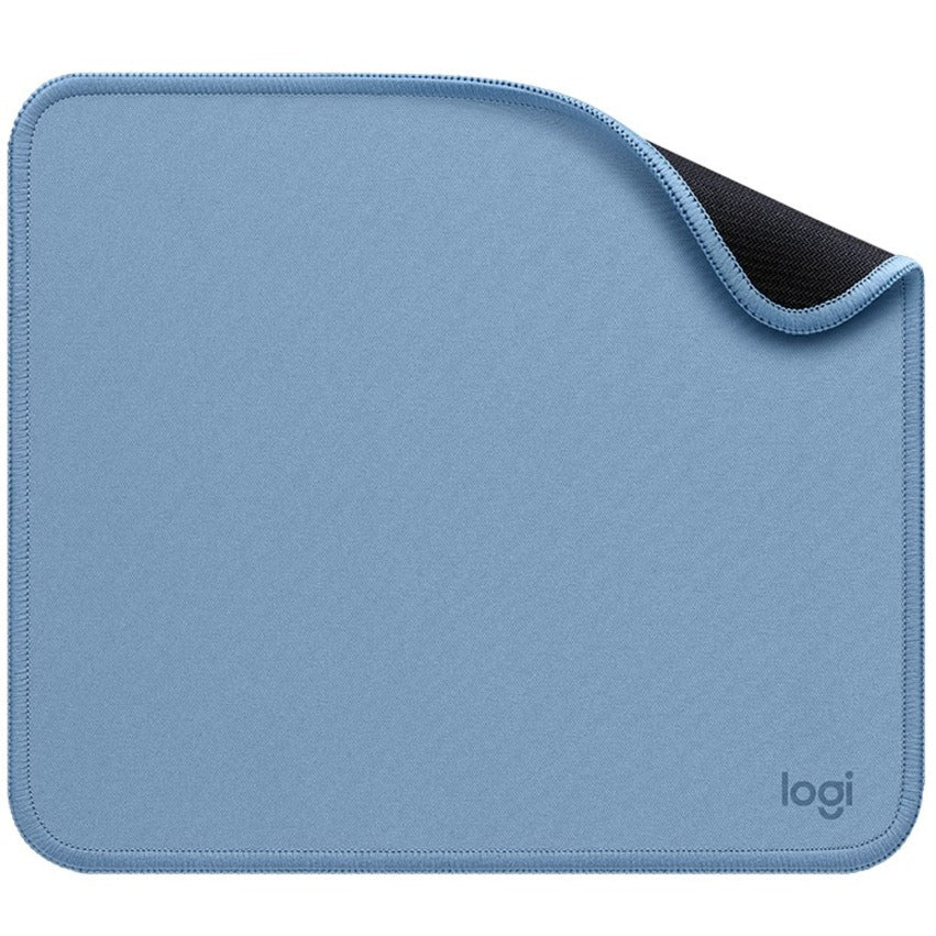 Logitech Studio Series Mouse Pad - Blue Gray, Spill-Resistant Cloth Surface with Anti-Slip Rubber Base