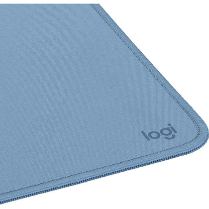 Logitech Studio Series Mouse Pad - Blue Gray, Spill-Resistant Cloth Surface with Anti-Slip Rubber Base