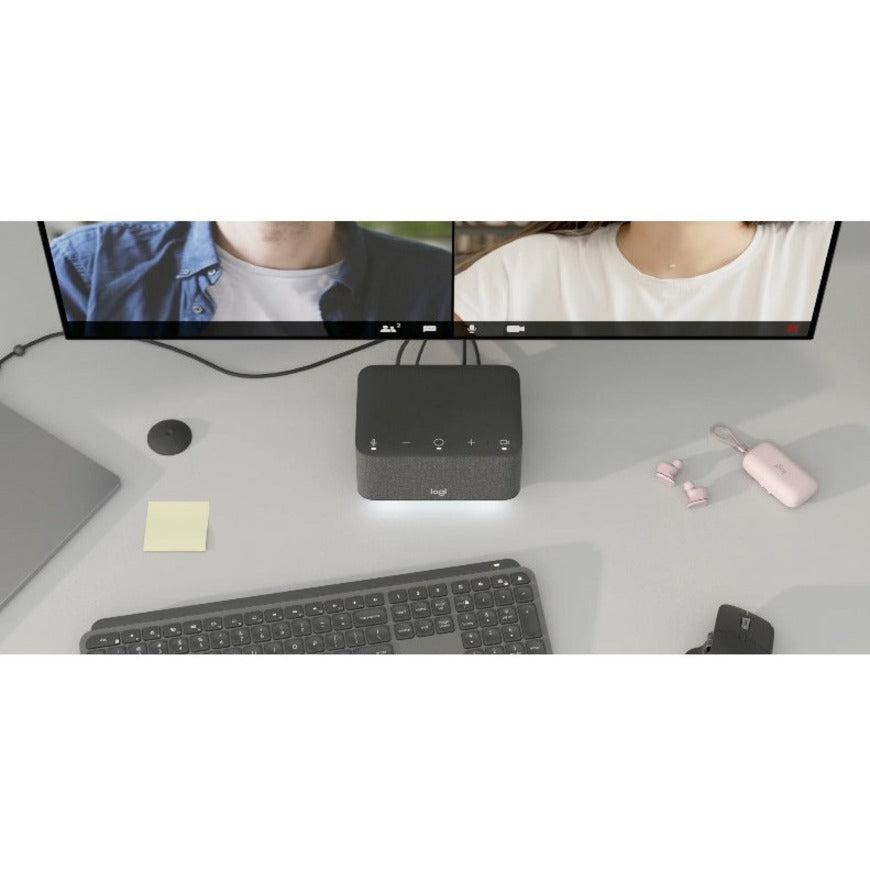 Logitech Logi Dock Docking Station - All-in-One Home Office Hub with 2 Monitors, 5 USB Ports, and 100W Power Delivery