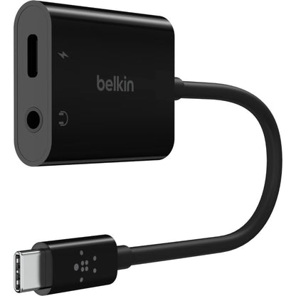 Belkin 3.5mm Audio + USB-C Charge Adapter – Fast Charging & High-Resolution Audio for iPhone and USB-C Devices