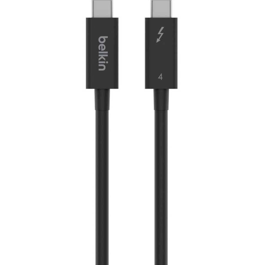 Belkin Thunderbolt 4 Cable 2M - High-Speed Data Transfer and 100W Power Delivery for MacBook Air M2