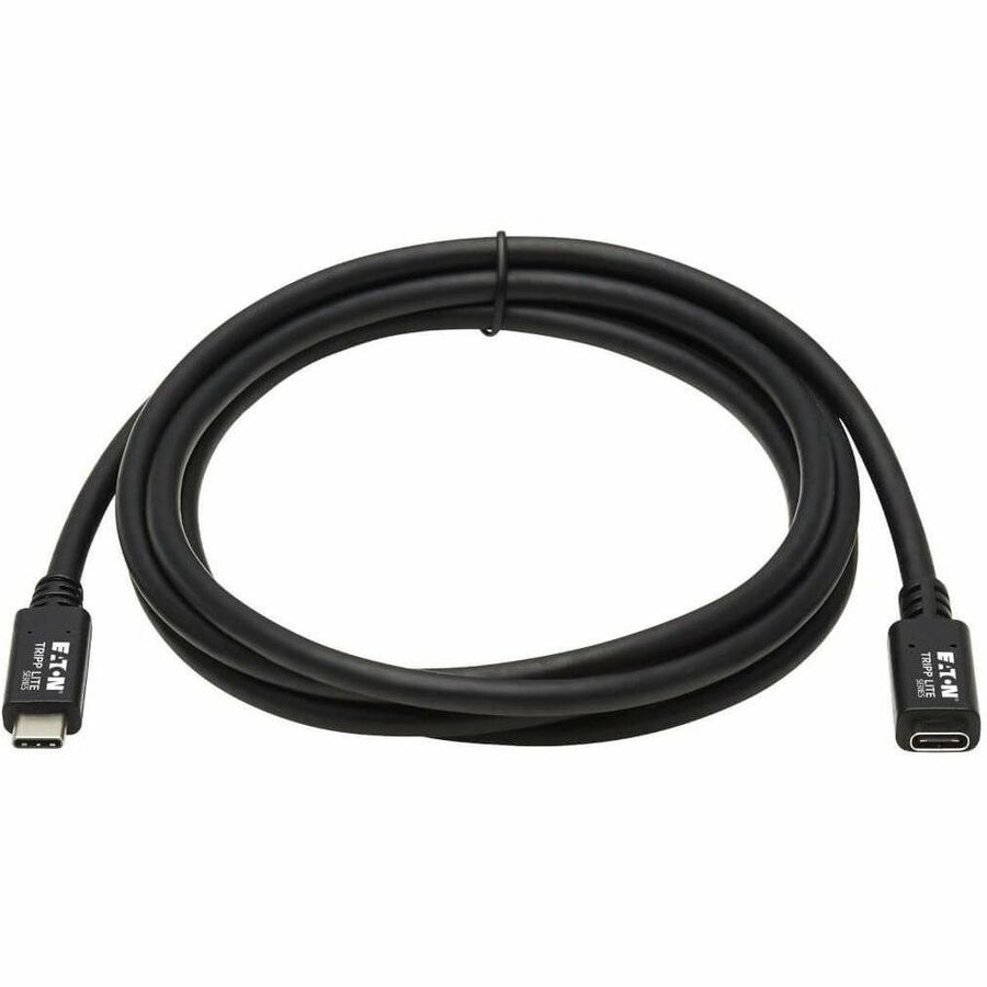 Eaton Tripp Lite Series USB-C Extension Cable U421-006 – 6 ft. Thunderbolt 3 Compatible Data Transfer and Power Delivery Cable