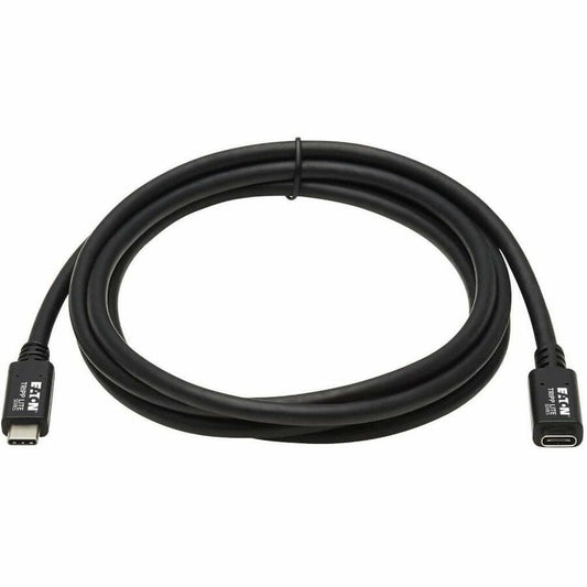 Eaton Tripp Lite Series USB-C Extension Cable U421-006 – 6 ft. Thunderbolt 3 Compatible Data Transfer and Power Delivery Cable
