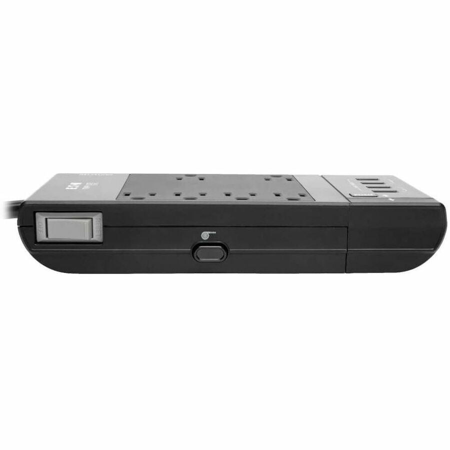 Eaton Tripp Lite Series Safe-IT TLP68UBAM 6-Outlet Surge Protector with Retractable USB Charger