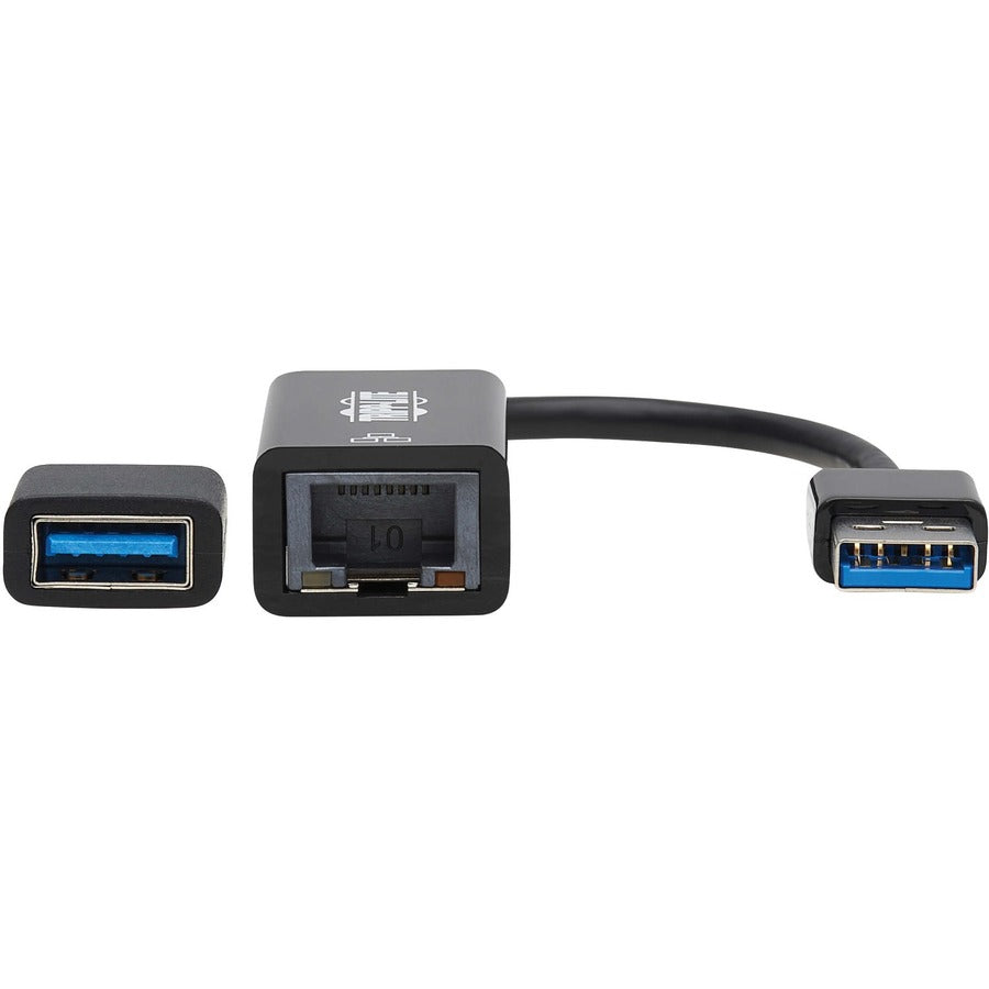 Eaton Tripp Lite Series USB-C & USB-A to Gigabit Ethernet Adapter - 10/100/1000 Mbps Ethernet Connection