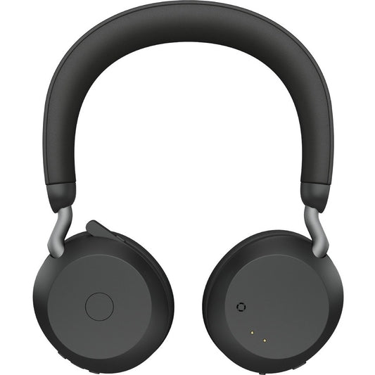 Jabra Evolve2 75 Wireless On-Ear Stereo Headset - USB-C, Binaural, Noise Cancelling, Black