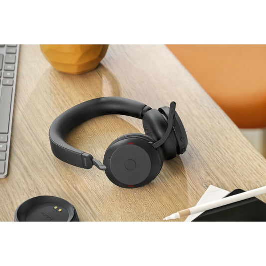 Jabra Evolve2 75 Wireless On-Ear Stereo Headset with USB-C for MS Teams - Black