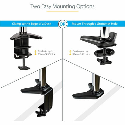 StarTech.com Desk Mount Monitor Arm for 32-Inch to 49-Inch Displays – Full Motion, Height Adjustable, VESA Compatible