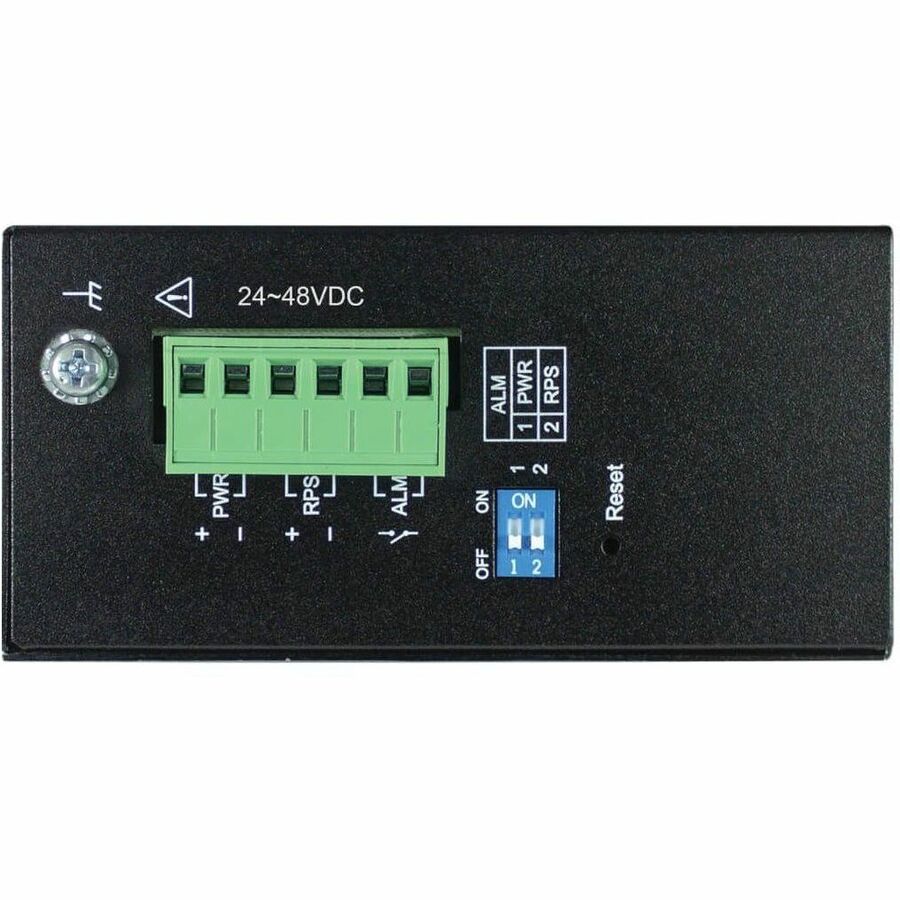 Eaton Tripp Lite Series 8-Port Managed Industrial Gigabit Ethernet Switch - 10/100/1000 Mbps, 2 GbE SFP Slots, -40°F to 167°F, DIN Rail Mount