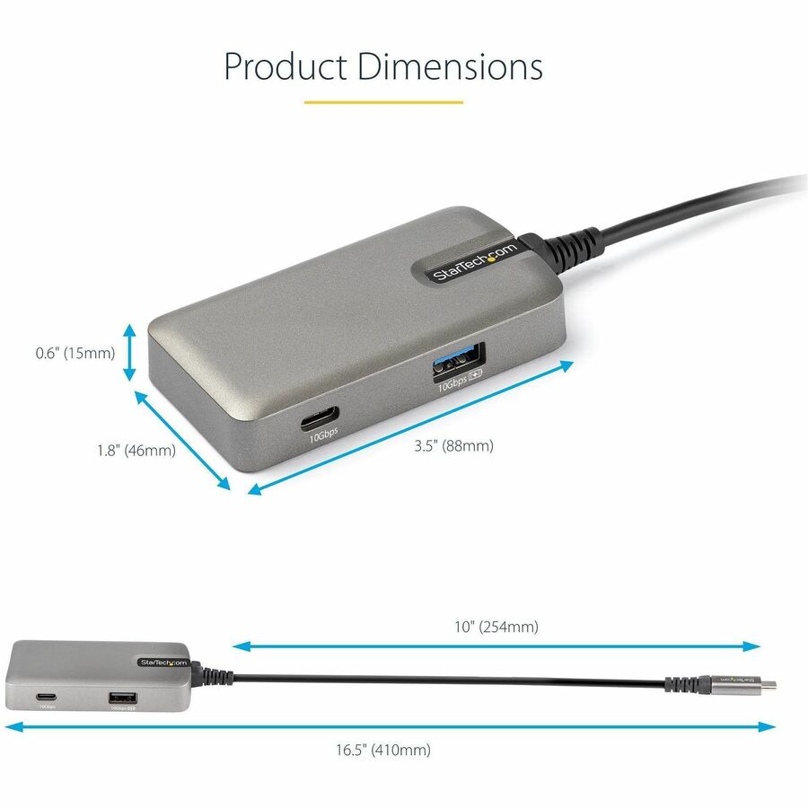 StarTech.com USB-C Multiport Adapter with 4K HDMI and 100W Power Delivery