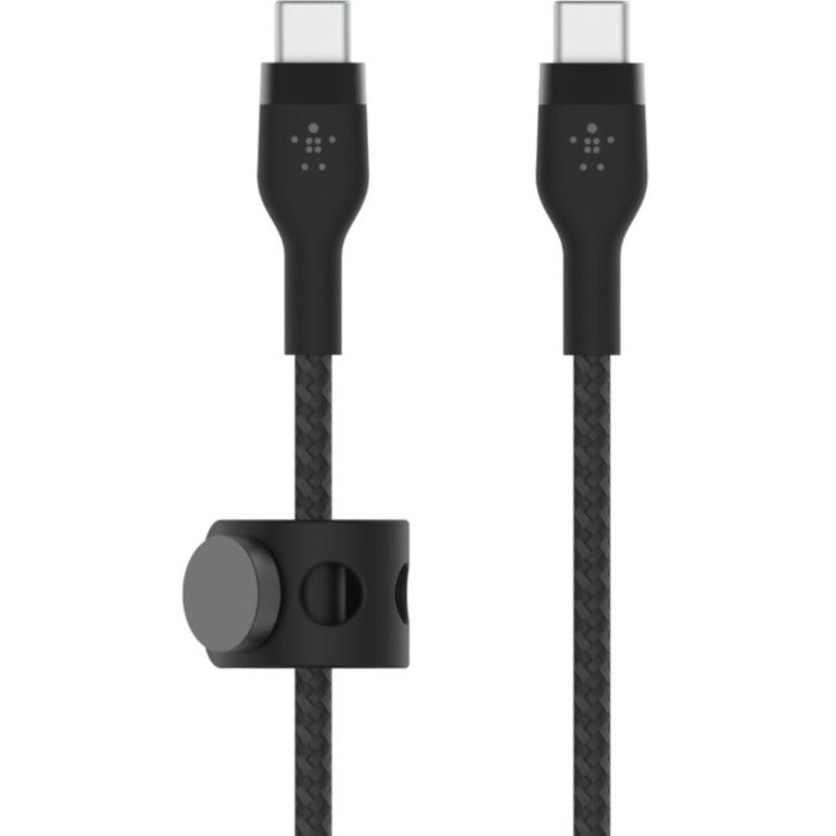 Belkin BoostCharge Pro Flex 60W USB-C to USB-C Cable - Braided Silicone, Fast Charging, 6.6 ft