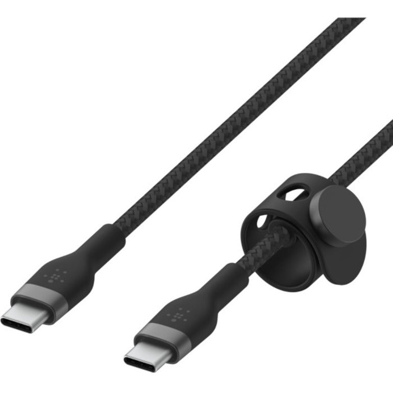 Belkin BoostCharge Pro Flex 60W USB-C to USB-C Cable - Braided Silicone, Fast Charging, 6.6 ft