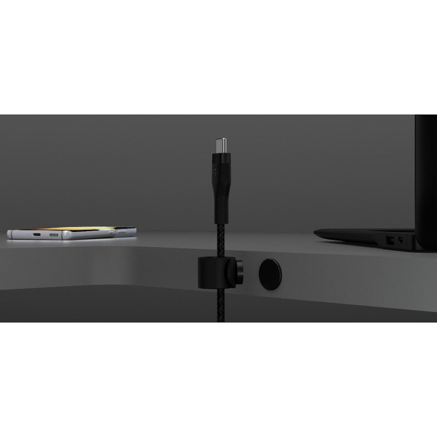 Belkin BoostCharge Pro Flex 60W USB-C to USB-C Cable - Braided Silicone, Fast Charging, 6.6 ft
