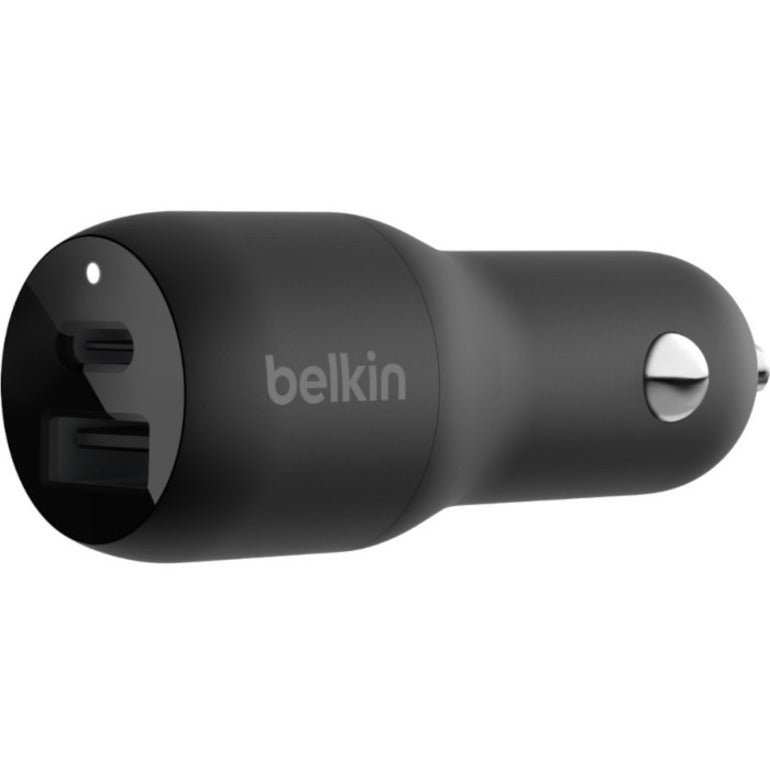 Belkin BoostCharge Dual Car Charger with PPS 37W – Fast Dual USB-C and USB-A Charging for iPhone, Samsung, and More