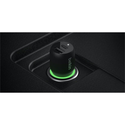 Belkin BoostCharge Dual Car Charger with PPS 37W – Fast Dual USB-C and USB-A Charging for iPhone, Samsung, and More