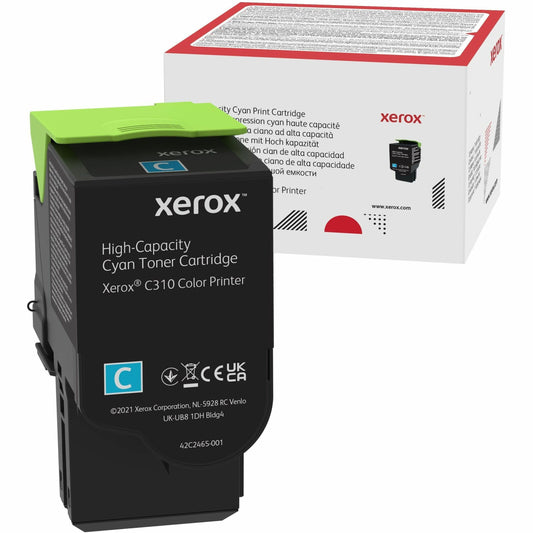 Xerox Genuine Cyan Toner Cartridge 006R04365 for Xerox C310 & C315 Color Printers