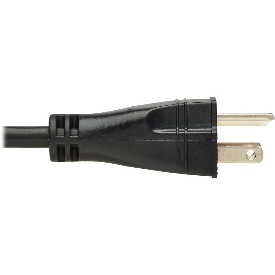 Eaton Tripp Lite Series Safe-IT Hospital-Grade Power Cord 15 ft - NEMA 5-15P to IEC C13, Antibacterial, 125V, 13A, Black