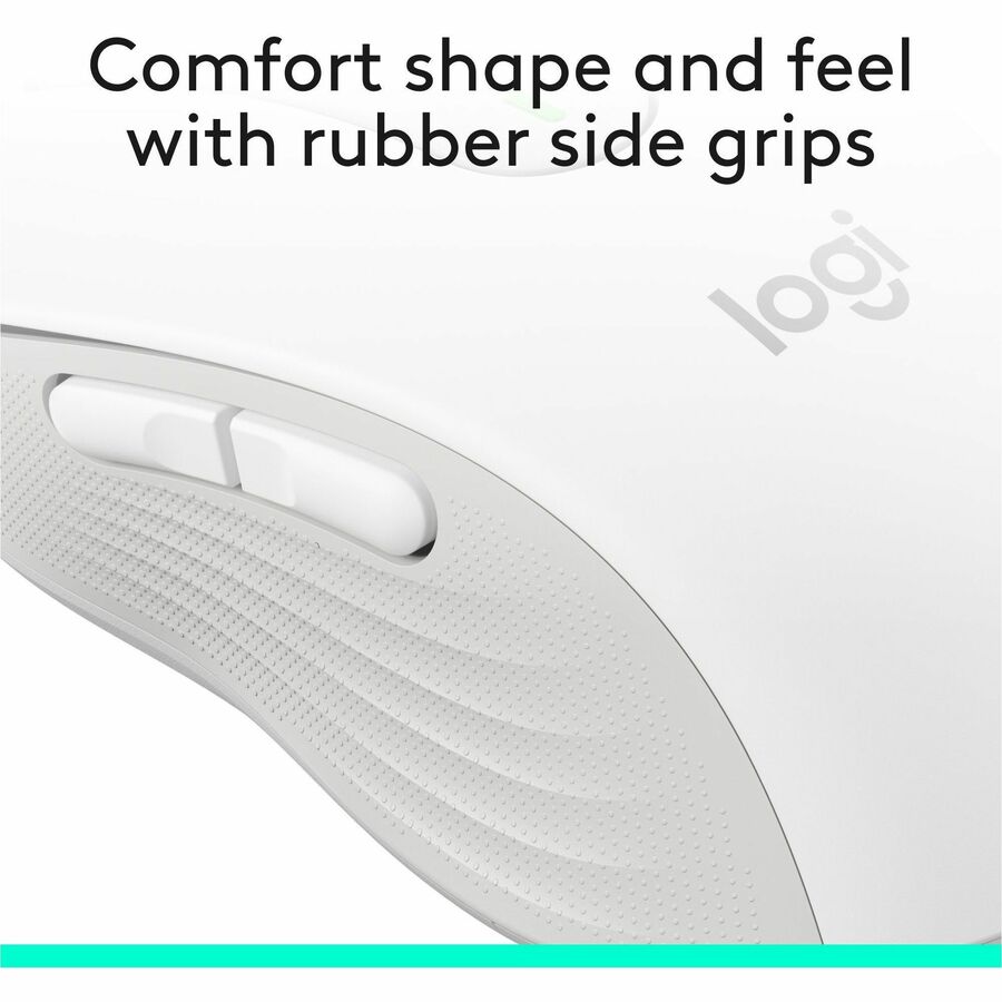 Logitech Signature M650 Wireless Mouse – Off-White, Small to Medium Hands, 2-Year Battery Life, Silent Clicks
