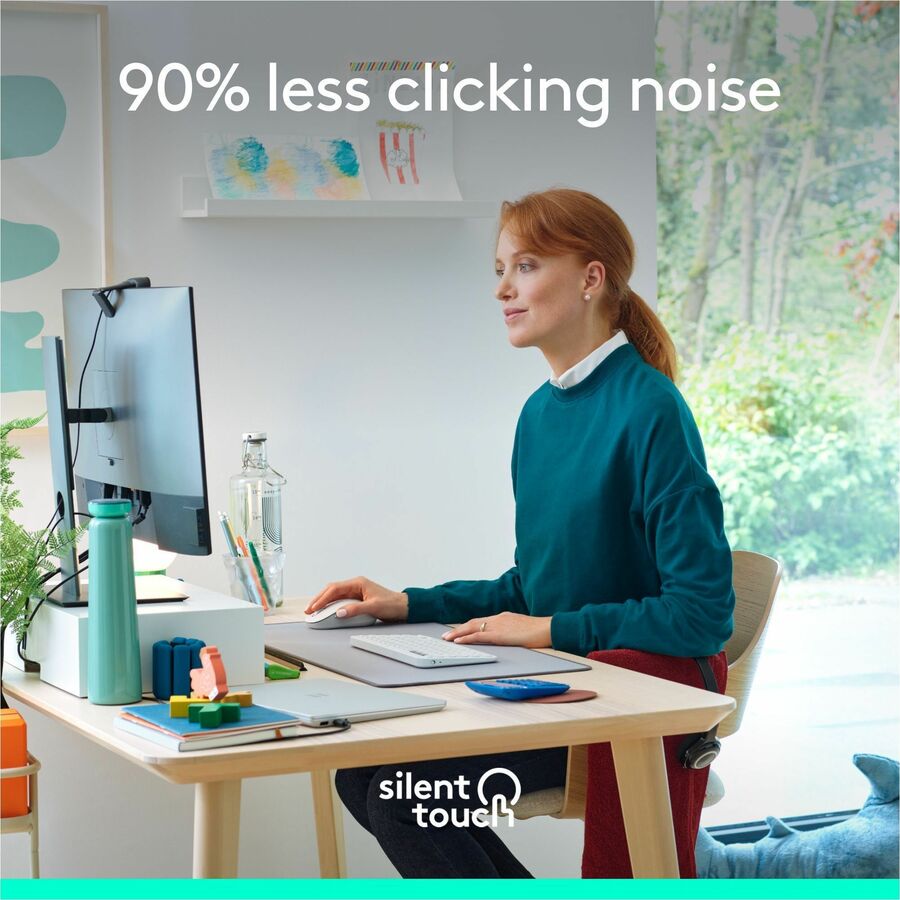 Logitech Signature M650 Wireless Mouse – Off-White, Small to Medium Hands, 2-Year Battery Life, Silent Clicks