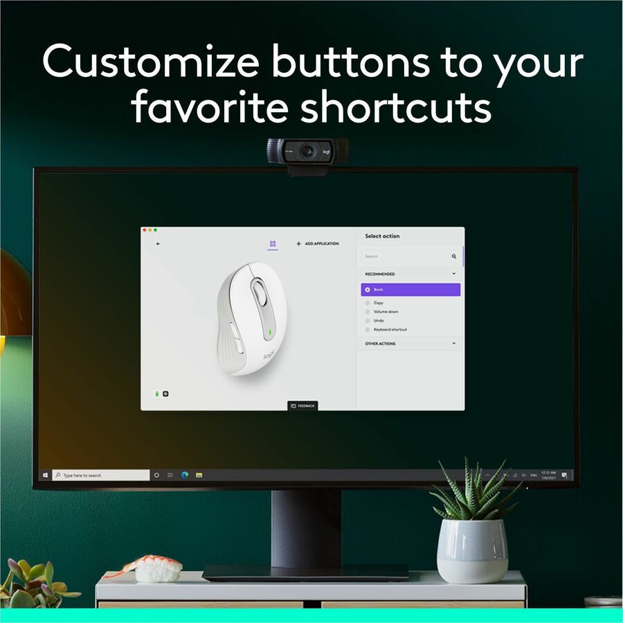 Logitech Signature M650 Wireless Mouse – Off-White, Small to Medium Hands, 2-Year Battery Life, Silent Clicks