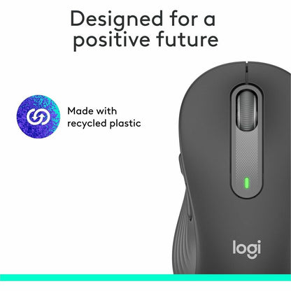 Logitech Signature M650 Wireless Mouse - Contoured Design for Small to Medium Hands, Bluetooth & Logi Bolt, 2-Year Battery Life, SilentClick in Graphite
