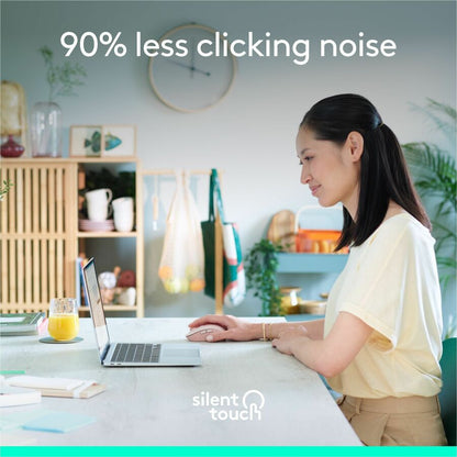 Logitech Signature M650 Wireless Mouse - Small to Medium Hands, Rose, 2-Year Battery Life