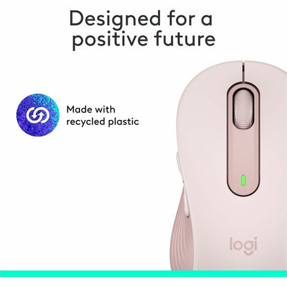 Logitech Signature M650 Wireless Mouse - Small to Medium Hands, Rose, 2-Year Battery Life