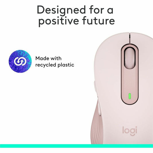 Logitech Signature M650 Wireless Mouse - Small to Medium Hands, Rose, 2-Year Battery Life