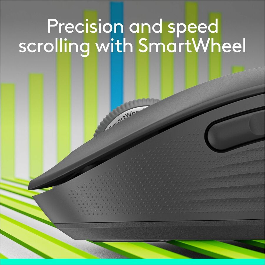 Logitech Signature M650 L Wireless Mouse for Large Hands - 2-Year Battery Life, Silent Clicks, Graphite