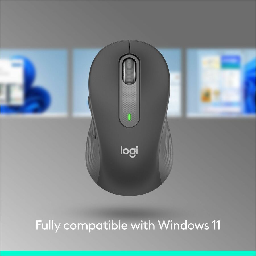 Logitech Signature M650 L Wireless Mouse for Large Hands - Red, 2-Year Battery Life, Silent Clicks, Bluetooth Connectivity