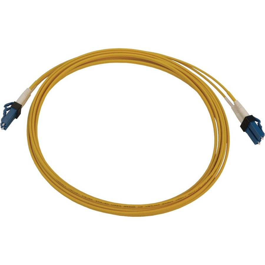 Eaton Tripp Lite Series 400G Duplex Singlemode Fiber Optic Cable N370X-03M - 9.8 ft, OS2, Switchable LC Connectors, Yellow LSZH Jacket