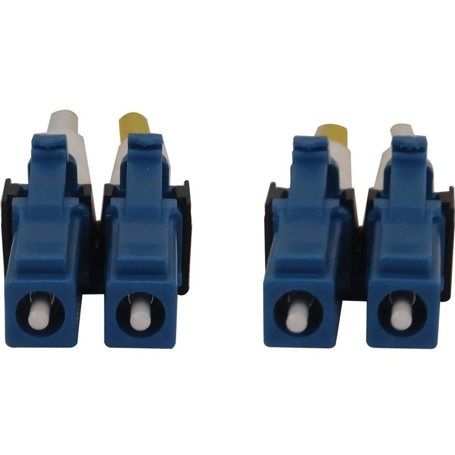 Eaton Tripp Lite Series 400G Duplex Singlemode Fiber Optic Cable N370X-04M with Switchable LC Connectors, LSZH Yellow Jacket, 13.1 ft
