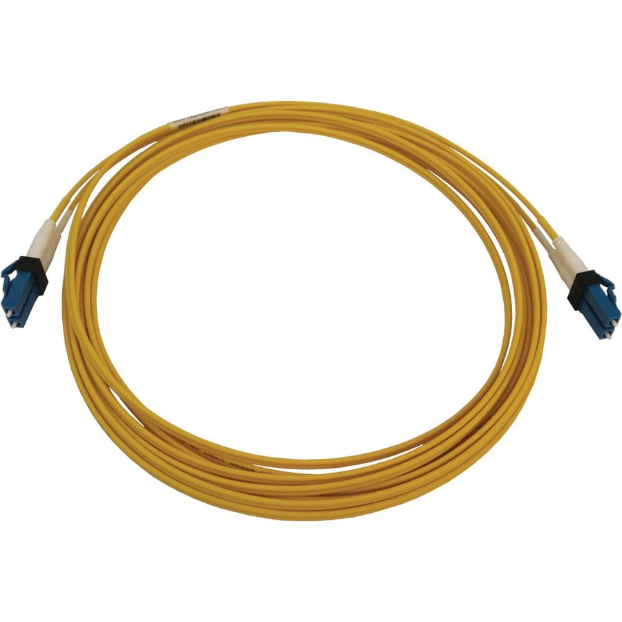 Eaton Tripp Lite Series 400G Duplex Singlemode Fiber Optic Cable N370X-04M with Switchable LC Connectors, LSZH Yellow Jacket, 13.1 ft