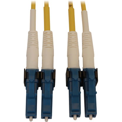 Eaton Tripp Lite Series 400G Duplex Singlemode OS2 Fiber Optic Cable with Switchable LC Connectors, 16.4 ft, Yellow Jacket