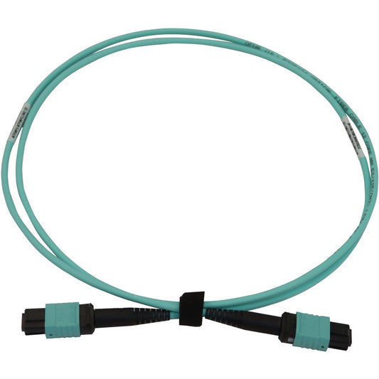 Eaton Tripp Lite Series 40/100/400 GbE Multimode Fiber Optic Cable N844B-01M-12-P — 3.3 ft Aqua LSZH OM3 12-Fiber MTP/MPO