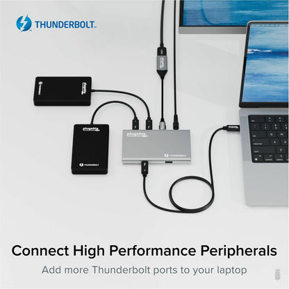 Plugable USB4 Hub, 5-in-1 Thunderbolt 4 Dock with 60W Charging and Dual 4K Support