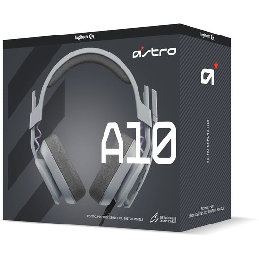 Logitech Astro A10 Headset with Microphone and Stereo Sound for Gaming on PS5, Xbox Series X, PC, Mac