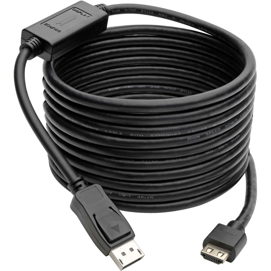 Eaton Tripp Lite Series P582-015-HD-V4A 15 ft. DisplayPort 1.4 to HDMI 4K Adapter Cable with HDR and HDCP 2.2