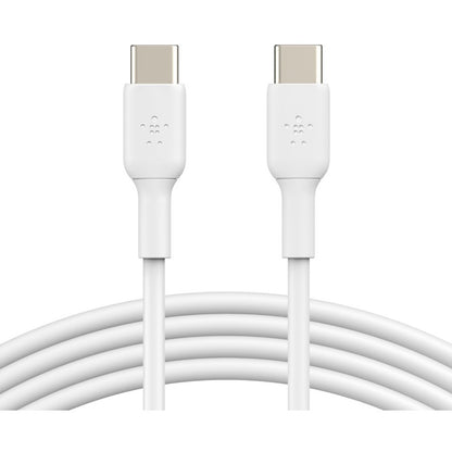 Belkin BoostCharge USB-C to USB-C Cable (1 Meter / 3.3 Feet, White) for Fast Charging and Data Transfer