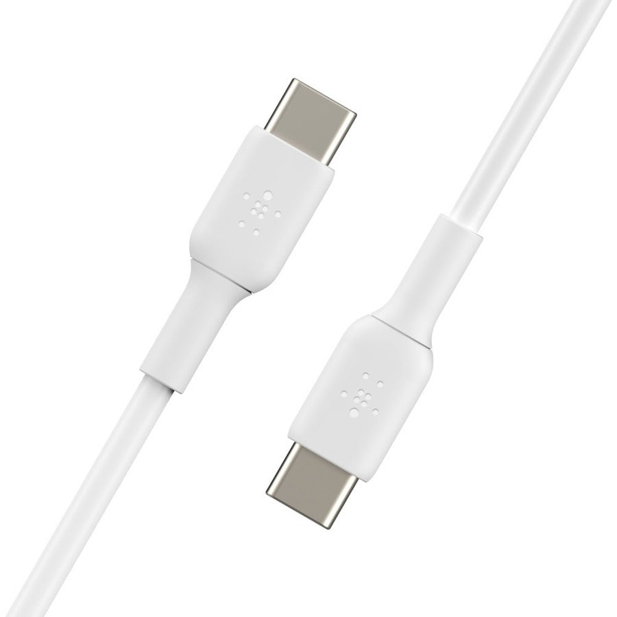 Belkin BoostCharge USB-C to USB-C Cable (1 Meter / 3.3 Feet, White) for Fast Charging and Data Transfer