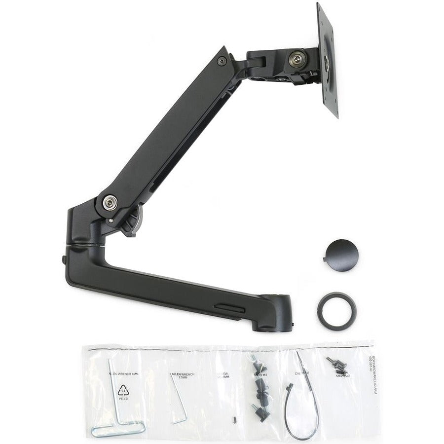 Ergotron LX Arm, Extension and Collar Kit – Matte Black for Multi-Monitor Desk Setup