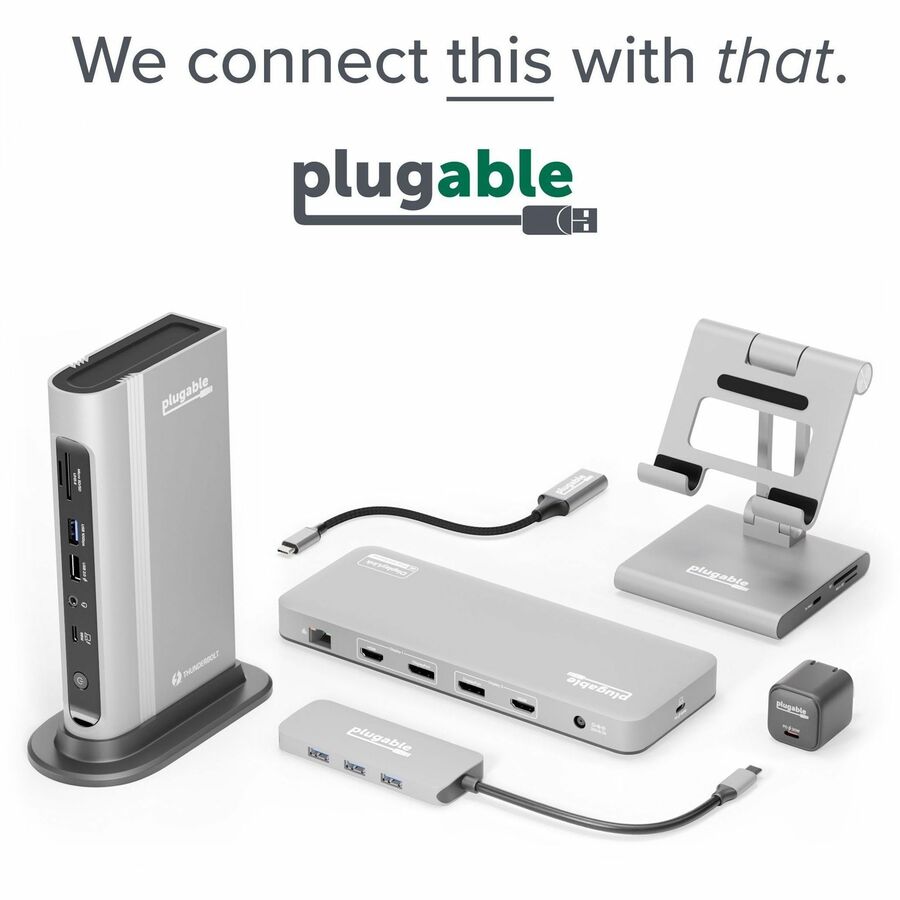 Plugable Technologies UGA-HDMI-2S Dual Monitor Adapter for USB 3.0, USB-C, and Thunderbolt Devices