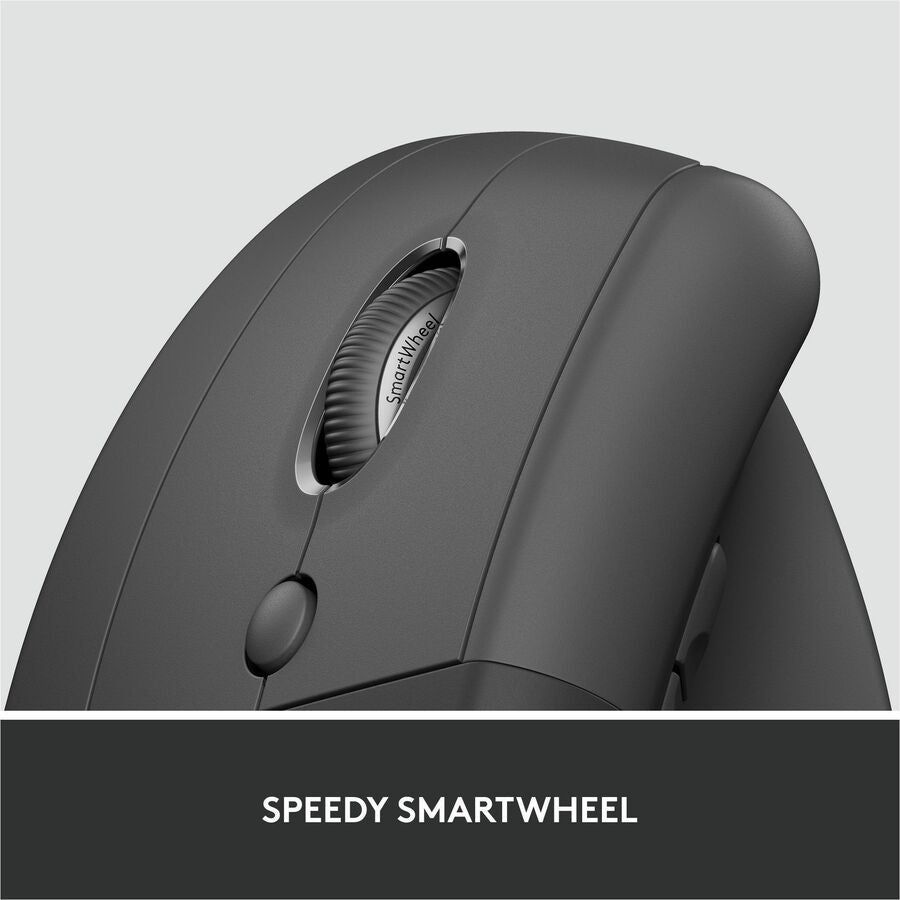Logitech Lift for Business Left-Handed Vertical Ergonomic Mouse - Wireless Bluetooth & Logi Bolt USB