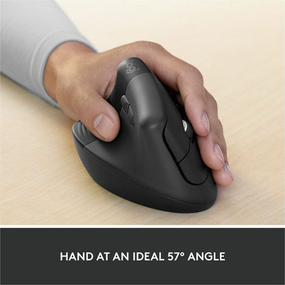 Logitech Lift for Business Left-Handed Vertical Ergonomic Mouse - Wireless Bluetooth & Logi Bolt USB