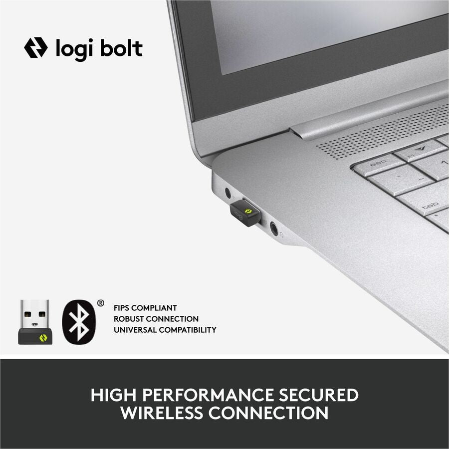Logitech Lift for Business Left-Handed Vertical Ergonomic Mouse - Wireless Bluetooth & Logi Bolt USB