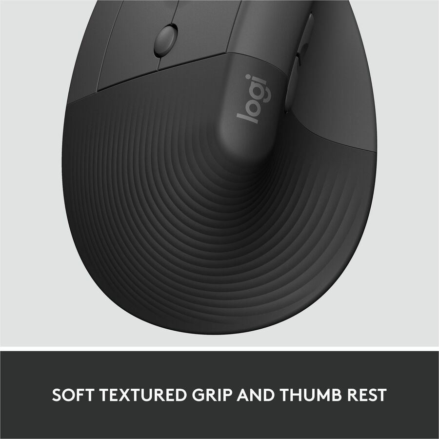Logitech Lift for Business Left-Handed Vertical Ergonomic Mouse - Wireless Bluetooth & Logi Bolt USB
