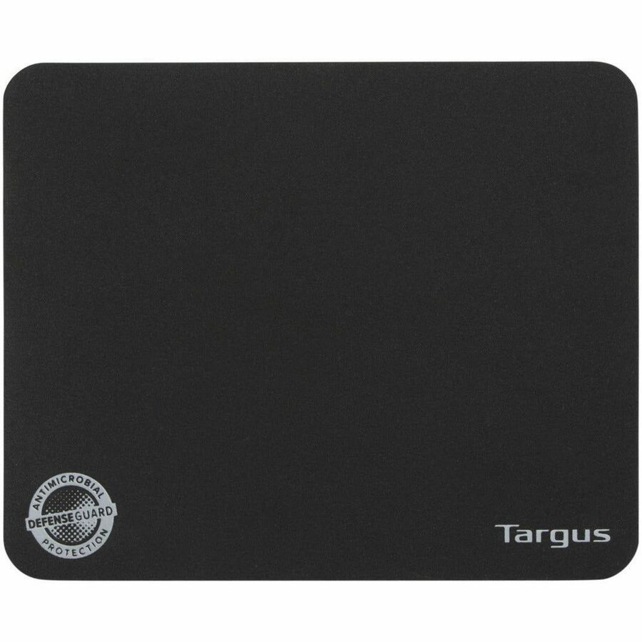 Targus Ultraportable Antimicrobial Mouse Mat – Black, Lightweight, Anti-slip for Precise Control