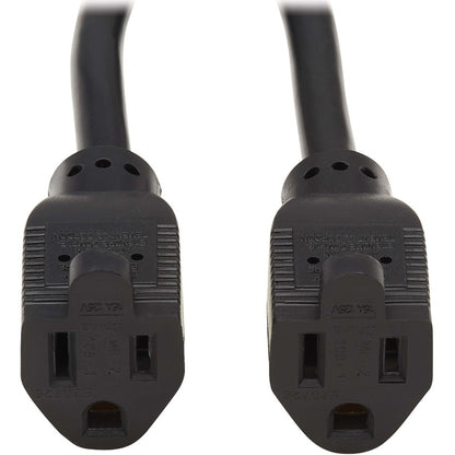 Eaton Tripp Lite Series Power Extension Cord Y Splitter, 1 ft. Black