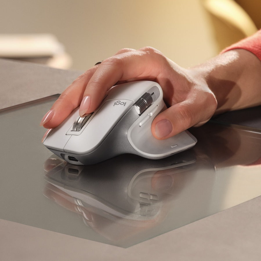 Logitech MX Master 3S Wireless Performance Mouse with 8K DPI, Quiet Clicks, and MagSpeed Scrolling - Pale Gray