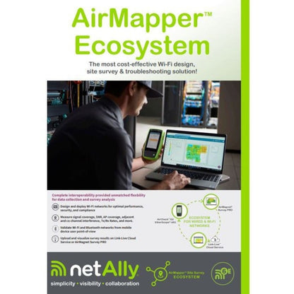 NetAlly EtherScope nXG (EXG-300) Portable Network Analyzer for Wi-Fi and Ethernet Testing